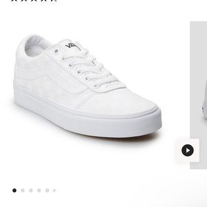 Vans White Checkered